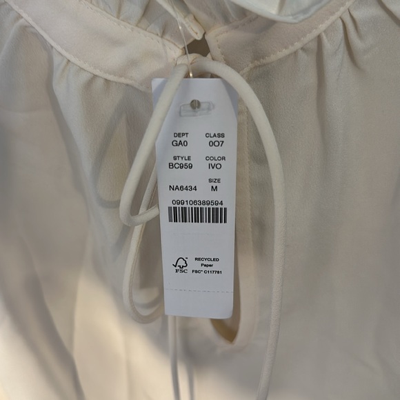 JCrew Ruffleneck Drapey Top - Picture 5 of 5